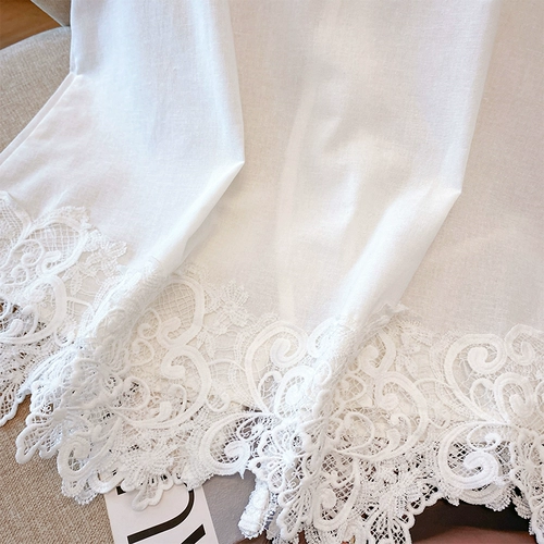 Жилет без рукавов, летняя кружевная короткая рубашка с бантиком