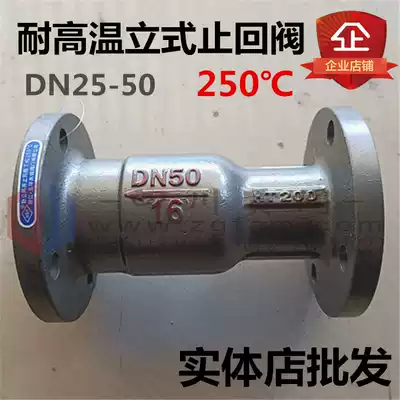 High temperature resistant cast iron vertical check valve H42S only enters out of one way check valve cast iron flange check valve