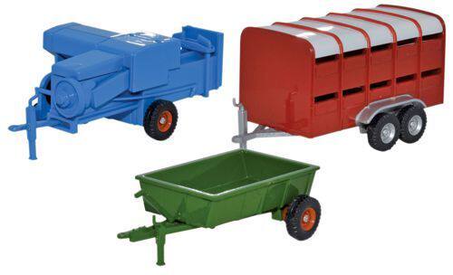 Spot] 1:76 OXFORD Oxford model 76SET36 farm trailer three-car suit