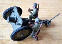 In stock] 1: 72 l_lee model WWII Soviet Union 76 traction field guns with 1 gun 2 soldiers