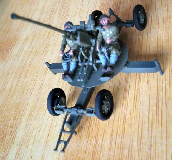 Spot] 1:72 l_lee model World War II Soviet Union 37 towed anti-aircraft gun group, including 1 gun and 2 soldiers