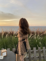 Liu Sansan flocking mesh gauze blouse female fashion foreign air flared sleeve shoulder shoulder ruffle small shirt Super fairy