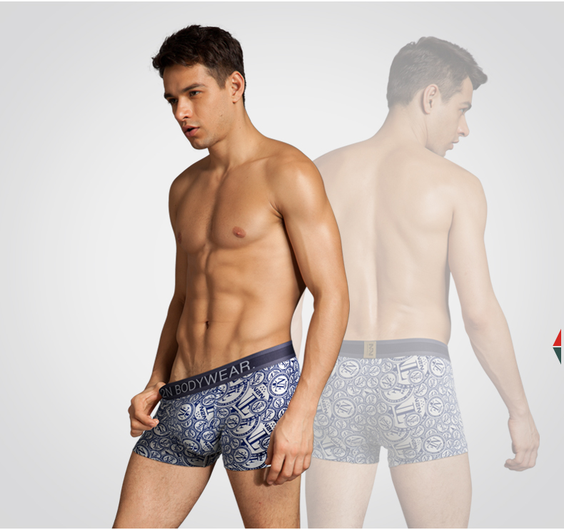 N2N cặp đôi mới đồ lót nam modal một mảnh boxer nữ tam giác thời trang in sức khỏe thoáng khí đồ lót