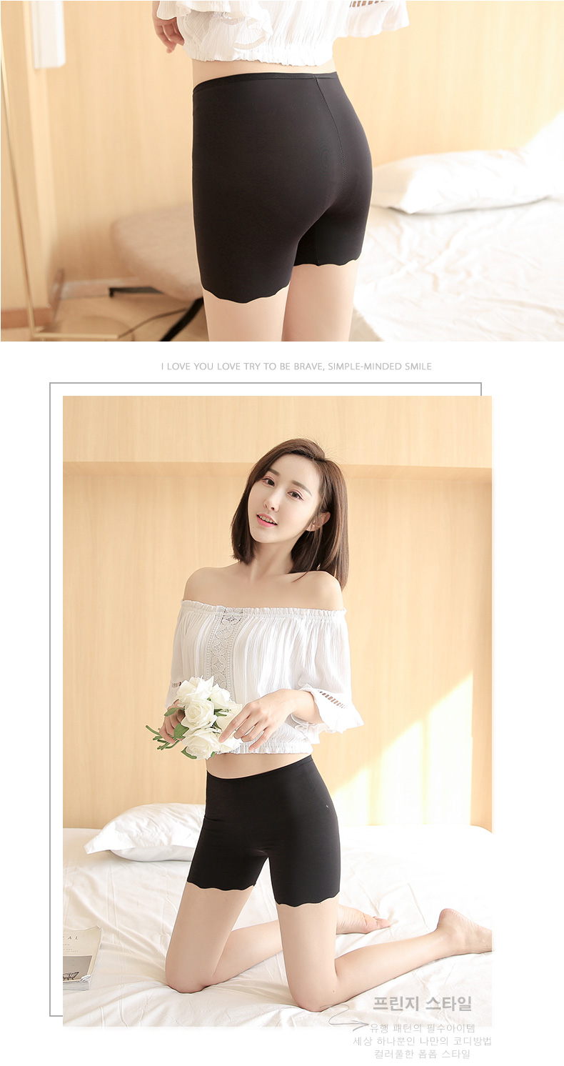 Momotaro băng lụa liền mạch an toàn quần chống ánh sáng mùa hè nữ quần legging size lớn quần short bảo hiểm quần lót phụ nữ quần xì