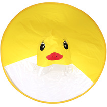 Douyin same child UFO raincoat Cowling children yellow duck raincoat hat boy Duckling children