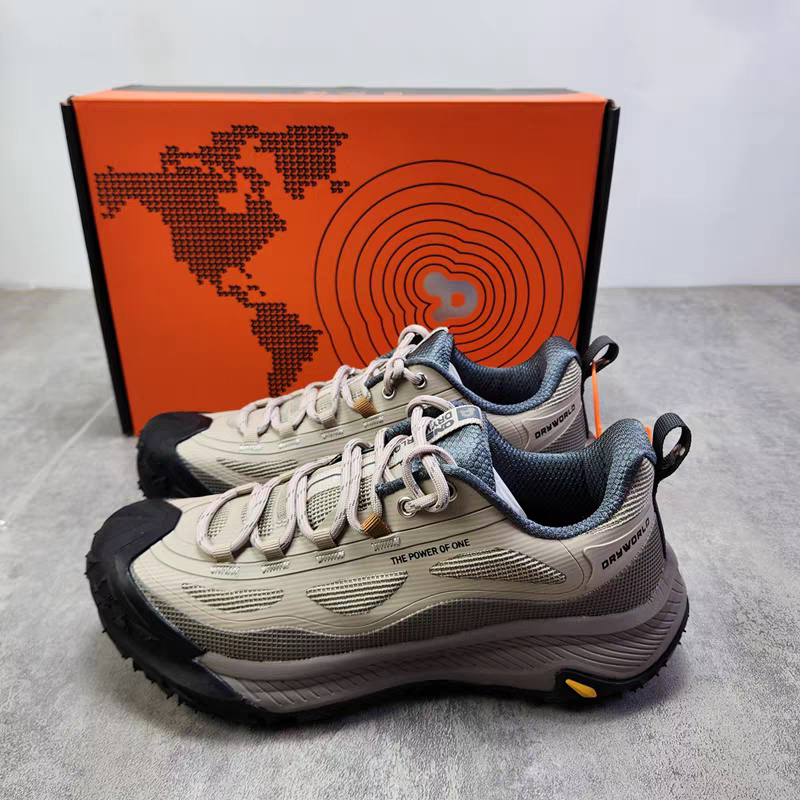 Retro Professional Outdoor Running Shoes, Waterproof Shock-Absorbing Cross-Country Sports Shoes, Men's Thick-Soled Hiking Shoes, Mountaineering Shoes, Mountain Running Shoes