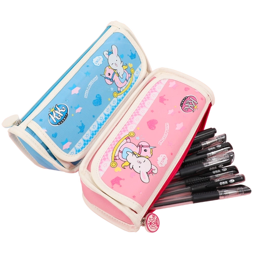 智高 Свежий милый универсальный вместительный и большой мультяшный пенал для школьников, в корейском стиле