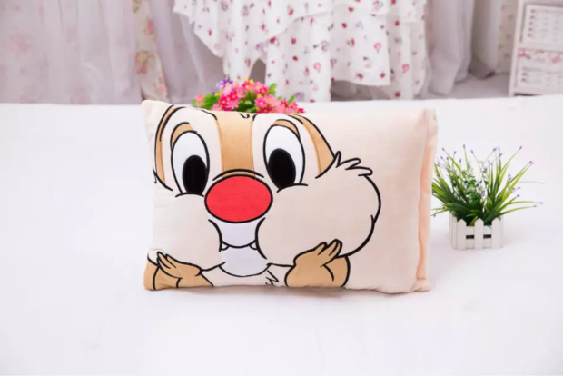 Chip n Dale Kiki Titi sóc chipmunk anh em phim hoạt hình gối đơn - Gối trường hợp gối nằm cao su non
