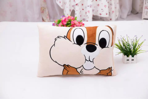 Chip n Dale Kiki Titi sóc chipmunk anh em phim hoạt hình gối đơn - Gối trường hợp gối nằm cao su non