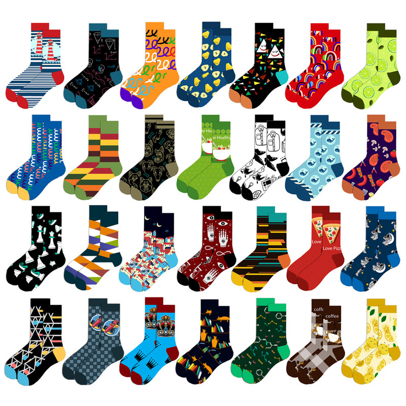 Original Design Autumn and Winter New Geometric Men's Socks, Fruit Women's Socks, Street Fashion Socks, Astronaut Mid-Calf Socks Original Design Autumn and Winter New Geometric Men's Socks, Fruit Women's Socks, Street Fashion Socks, Astronaut Mid-Calf Socks