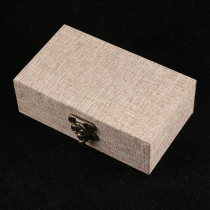 Brocade box linen seal jewelry box brocade box custom porcelain antique packaging gift box Shoushan stone box packaging