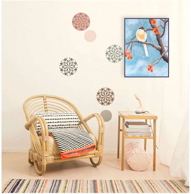 Su thêu thêu DIY kit người mới bắt đầu handmade sơn trang trí với mũi khâu hoa và chim 30 * 40 CM