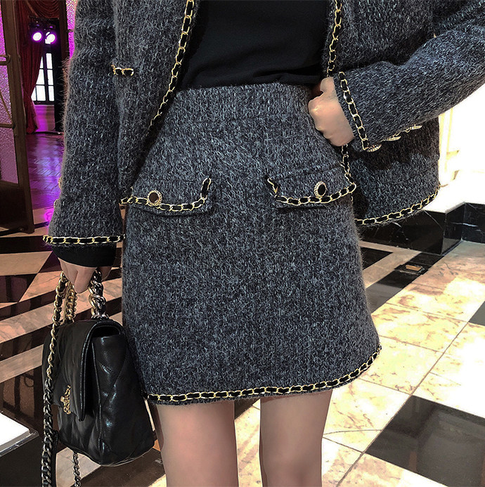 Clear special / Half skirt two - piece cotton suit female winter fashion repair coat