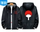 Xiuluo 2019 áo khoác mới Naruto áo Naruto viết tròn mắt Sasuke áo len nam trùm đầu mùa xuân - Áo khoác đôi áo bomber