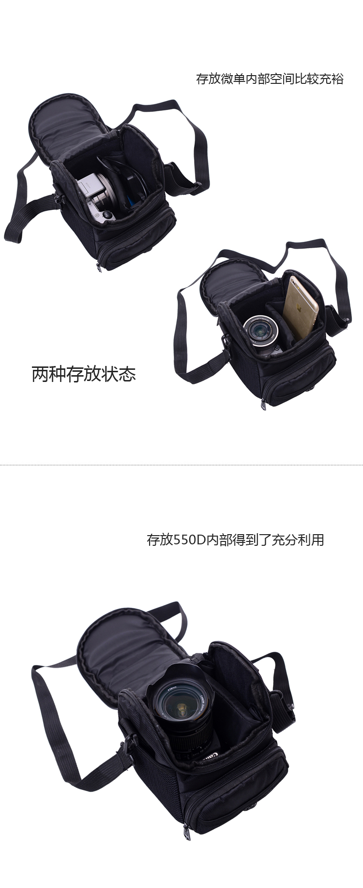 túi Micro-camera camera kỹ thuật số túi Sony a7 tele Gói Fuji xt100 XT20 Canon M50 - Phụ kiện máy ảnh kỹ thuật số túi đựng máy ảnh mirrorless
