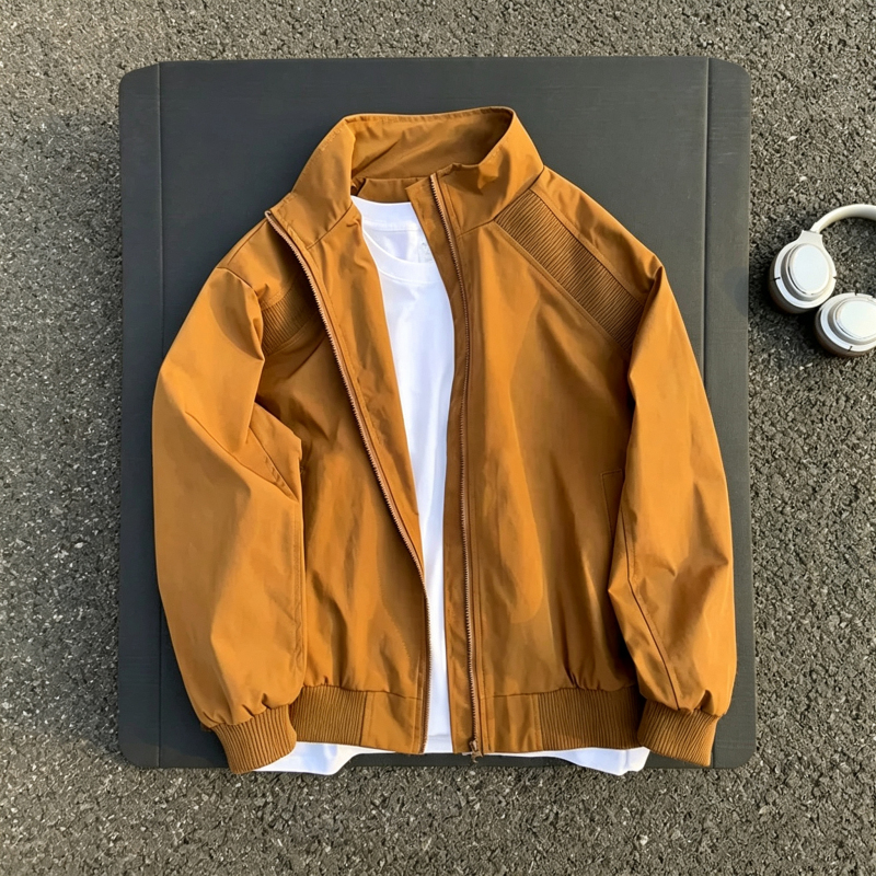 Kuraishi Kazuki Trendy Brand Jacket with Stand Collar, Baseball-Style Men's Autumn and Winter New Three-Proof Workwear Short Jacket