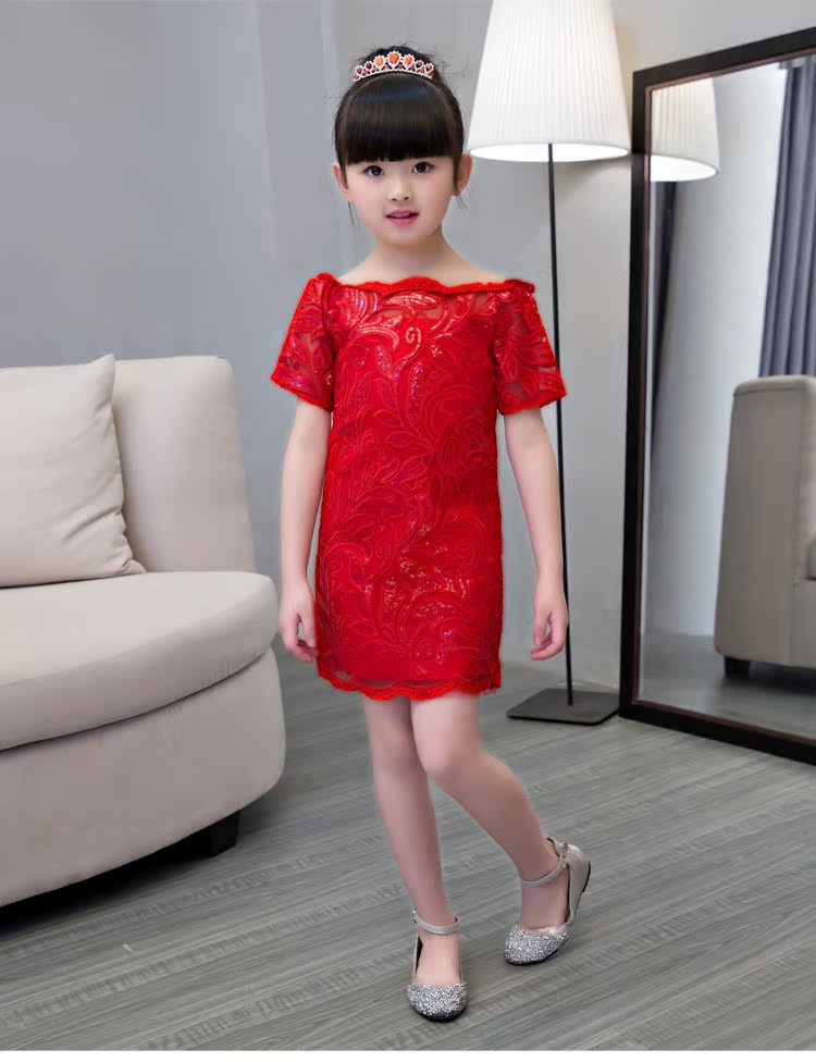Cô gái sinh nhật buổi tối trang phục hoa cô gái công chúa đầm mùa đông trẻ em lớn trẻ em chủ nhà trang phục catwalk đầm đẹp cho be gái 7 tuổi