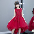Cô gái váy cưới đuôi đỏ trẻ em sinh nhật chủ nhà nhỏ buổi tối công chúa váy hoa cô gái piano trang phục mùa hè shop vay tre em cao cap Váy trẻ em