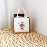 Заколка для волос, из хлопка и льна, с медвежатами