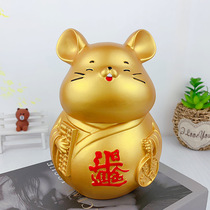  Golden mouse piggy bank large cartoon zodiac mouse piggy bank drop-proof year of the rat auspicious ornaments company promotional gifts