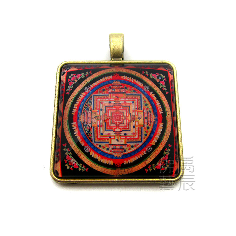 YC3024 boutique square Myong King Kong's altar City Donka Buddha board item pendant Tibetan law will be customisable