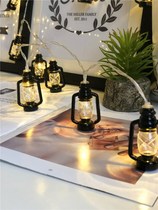 Hotel Inn LED light string light flashing light room layout bedroom ins decoration retro nostalgic kerosene lamp horse