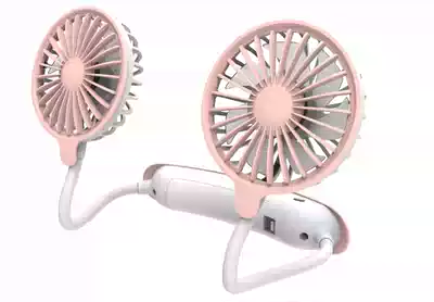 New hanging neck fan creative USB multi-function small fan Office portable foldable hanging neck mini fan
