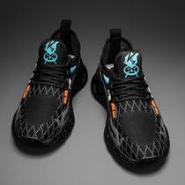 Trendy brand Putian shoes summer breathable mesh fly-knit soft mens sole running ultra-light shock-absorbing youth leisure sports coconut