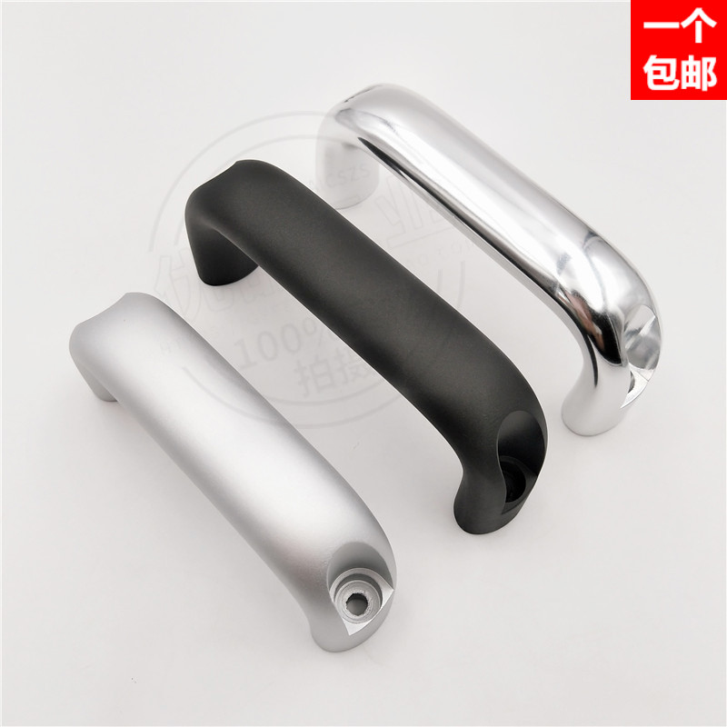 Industrial aluminum handle, thick equipment, load-bearing handle, UADEL black silver U-shaped handle