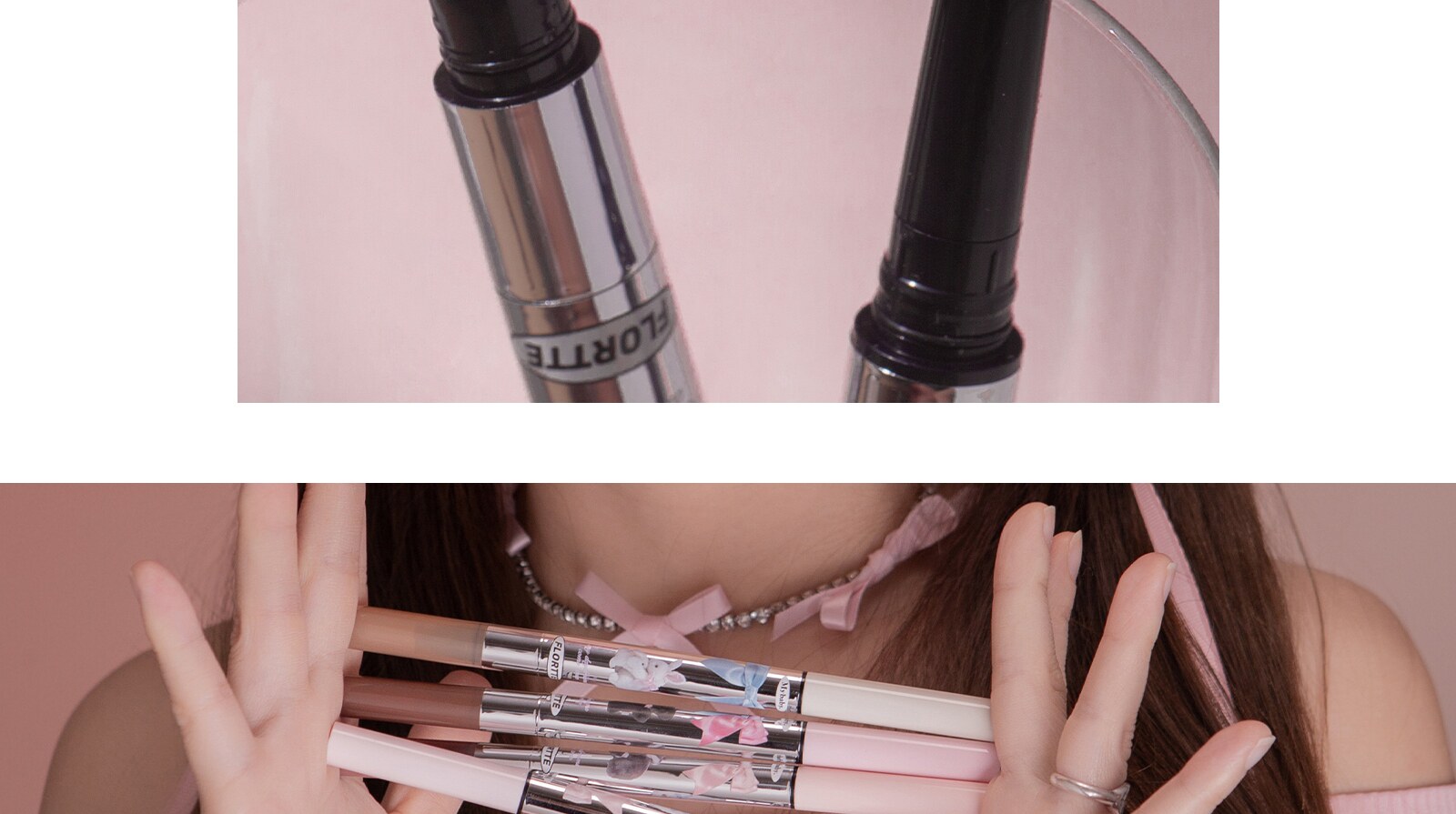 Лежа шелкопряда flortte花洛莉亚双头卧蚕阴影笔怦怦公主高光提亮眼线 线胶花落利亚