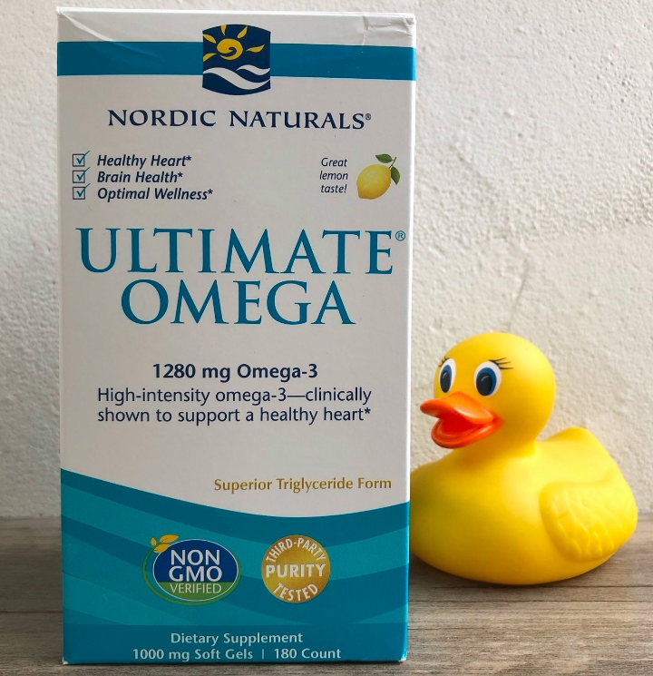 In the US Nordic Ultimate Omega3 deep marine fish oil capsules 180 grain Omega 