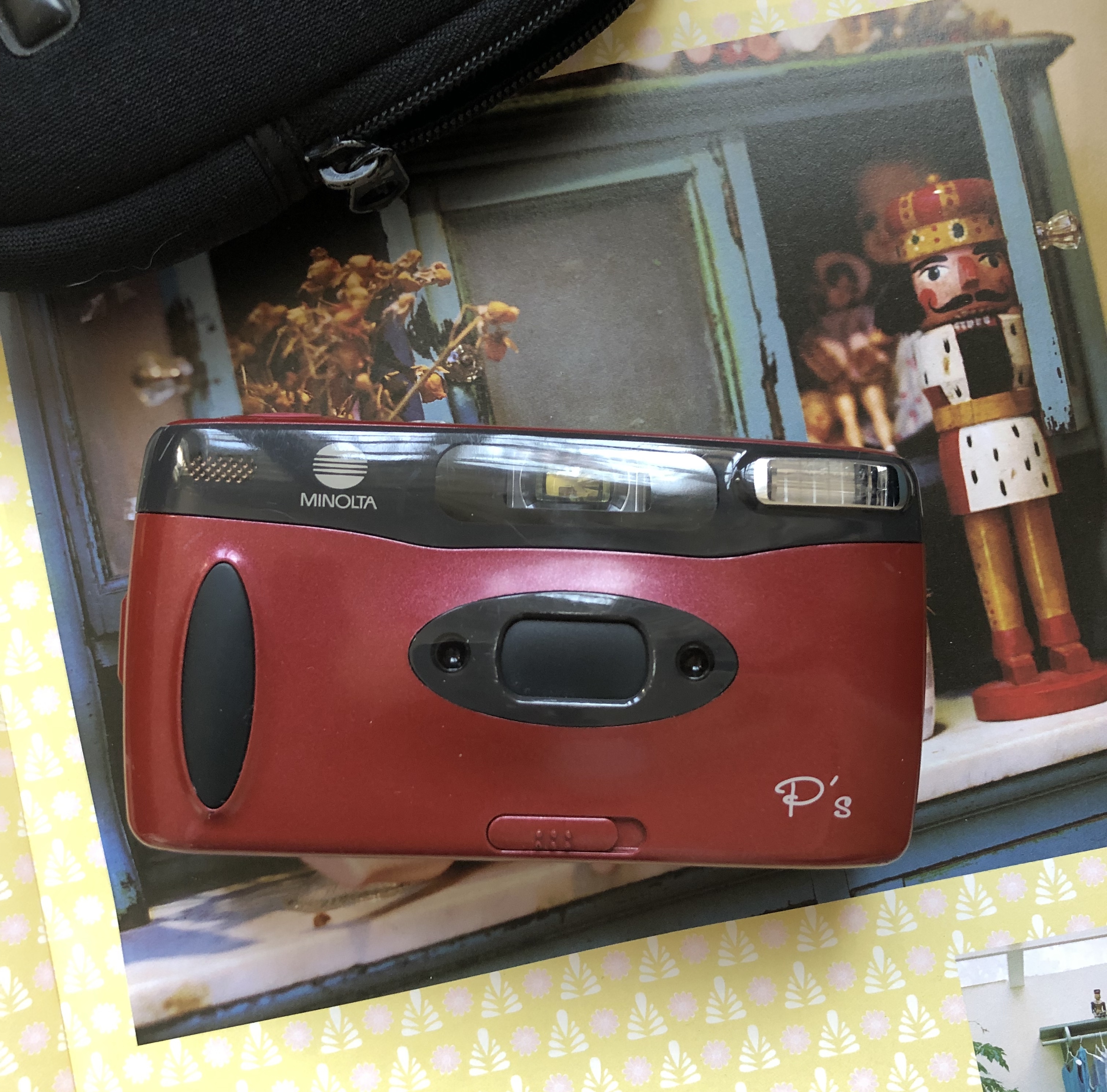 Minolta PS 24mm f4 5 wide-format point-and-shoot Camera creates cinematic rare red