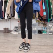 Straight Drum Jeans Woman Big Code Spring Autumn Big Code Fat Mm High Waist Loose Slim High Elastic 90% Smoke Pipe Jeans