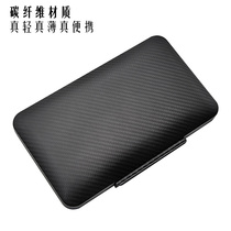 New Product Great Wall Carbon Fiber Portable 5-Place Humidor Lightweight Waterproof Sealed Cigar Pack of 5 Packs