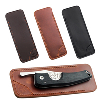 French original LES FINES LAMES folding cigar cutter leather case LES cigar cutter portable protective case