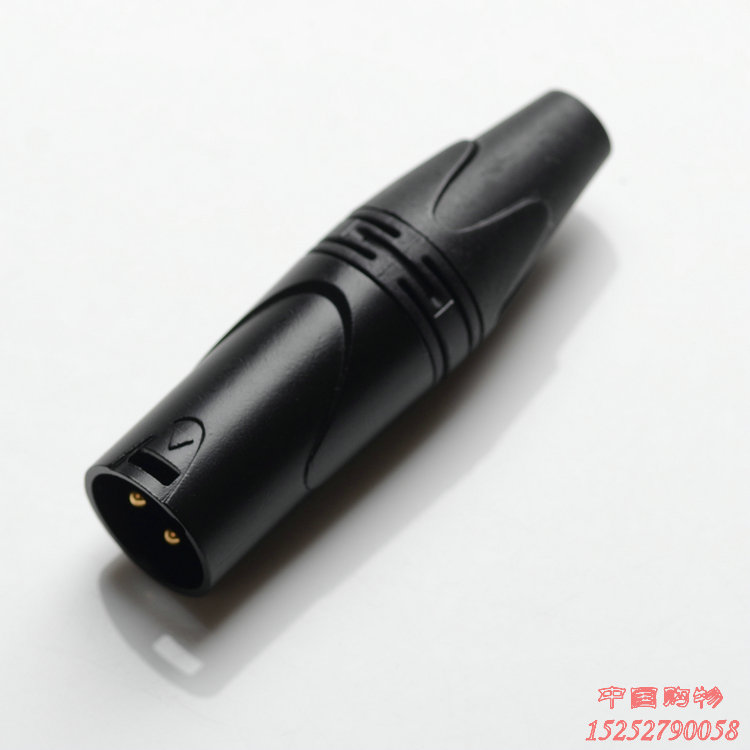 Mixer Kalong Jicheng internal thread new male Canon xlr three-core all-copper gold needle microphone microphone plug