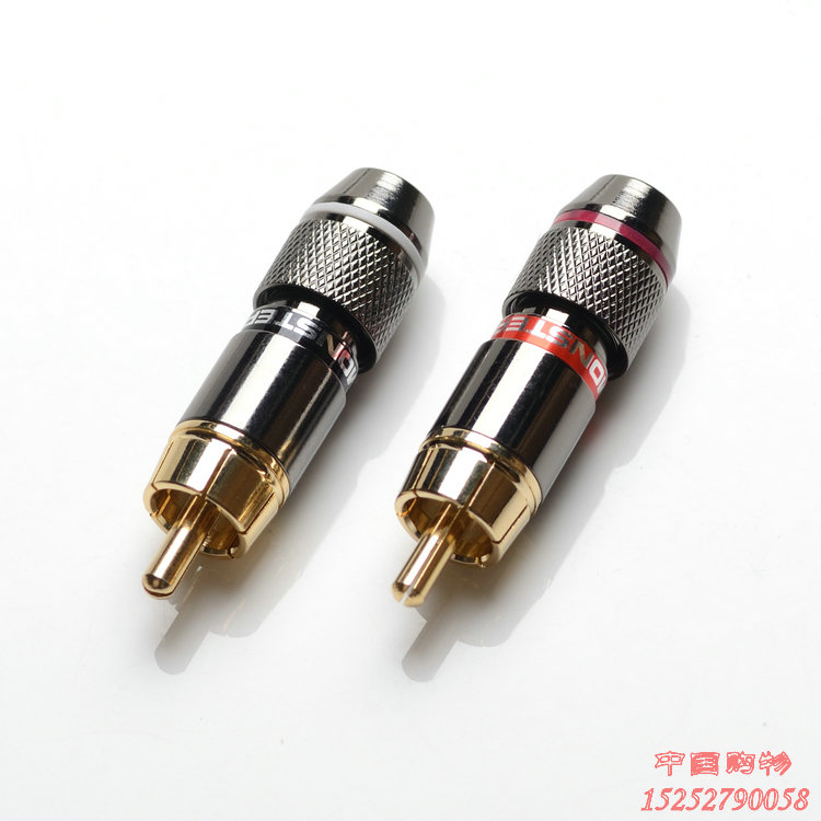 American Monster (magic sound) Monster RCA lotus plug audio line plug RCA plug in the lock line full copper