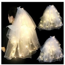 Childrens adult luminous head yarn net red photo props for the night market Hot selling flashy head accessories Toys