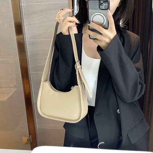 Универсальная портативная сумка подмышку, сумка на одно плечо, коллекция 2023, из натуральной кожи