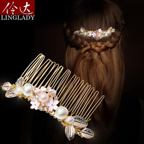 European and American Palace Princess temperament hair comb Norwegian forest temperament headwear hair hairclip comb imitation pearl hair jewelry