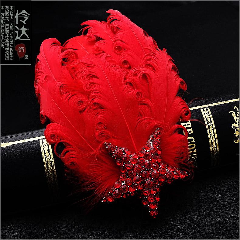 Broche Lovers LINGLADY en plume - Ref 1176803 Image 10