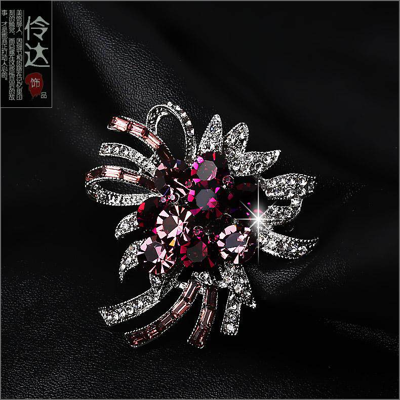Broche femme LINGLADY en Zircon diamant - Ref 1185657 Image 12