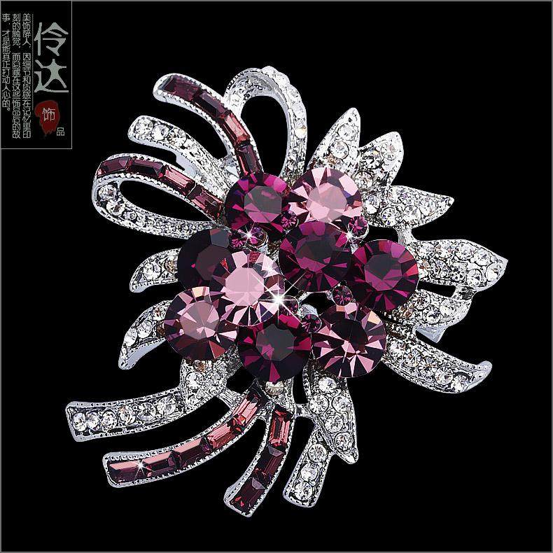 Broche femme LINGLADY en Zircon diamant - Ref 1185657 Image 10