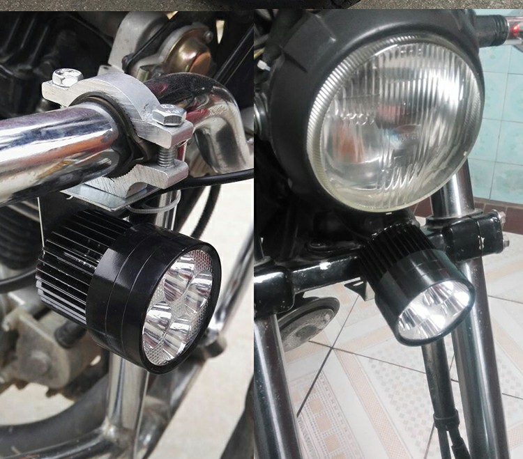 Bóng đèn xe máy siêu sáng chói xe tay ga sửa đổi phụ kiện pin xe điện ba bánh bóng đèn đèn trợ sáng cho exciter 150