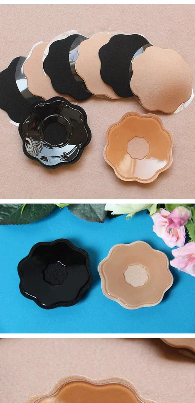 Miếng dán núm vú bằng vải thoáng khí chống va đập chống chói không thấm nước áo tắm đám cưới vô hình nhỏ dán ngực phụ kiện thời trang nữ