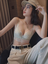 Beauty back underwear womens summer small breasts gathered without steel ring to collect auxiliary milk anti-sagging flat chest special text bra set pure desire