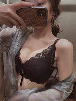 Lace underwear women without steel ring small chest gathering adjustment type of auxiliary milk anti-sagging sexy pure desire for bra set