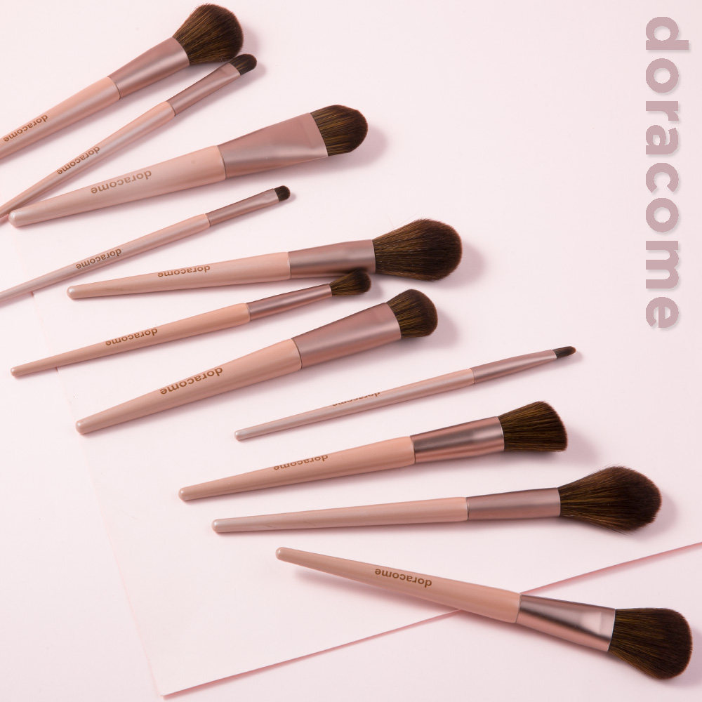 Duo can be customized net red makeup brush eye shadow brush portable one-pack foundation brush lip brush beginner full set