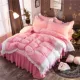 Ins net cô gái bốn mảnh cotton cotton công chúa gió giường váy quilt 1.8 / 2.0m bộ đồ giường