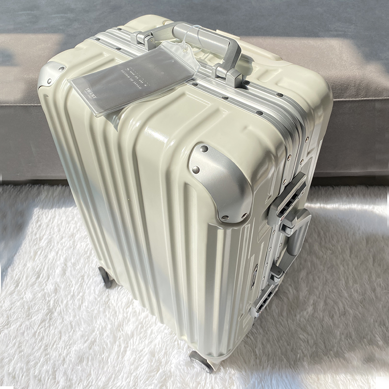 Exit Japan High-end Suitcase Women Aluminum Frame Suitcase 24 Inch Drawback Box Den Case Mute Universal Wheel Case